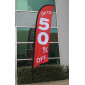 Up To 50% off Flag / Specials Advertising Flag / Big Discount Flag