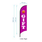 Gift Flag  - Advertising Feather Flag - Pre-made Flag