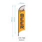 Beer Flag  - Advertising Flags / Craft Beer Feather Flag - Pre-made Sign Flag