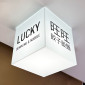 LED Acrylic Light Box Cube / Perspex Cube Lightbox - 45x45x45cm
