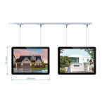 2 A3 Real Estate Agency Shop Window Light Box Kit / Backlit Window Lightbox System