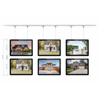 6 A3 Real Estate Agency Shop Window Light Box Display Kit / Backlit Window LED Lightbox