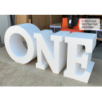 One Table / ONE Free Standing 3D Letters / Baby One Year Table - 800mm high
