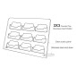 Superior Counter Top Acrylic Business Card Holder - 9 Pocket
