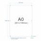 A0 Acrylic Picture Frame Poster Holder wall mounted