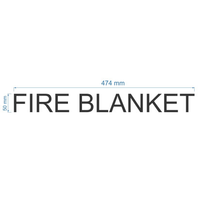 FIRE BLANKET Acrylic Letters