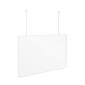 100x80cm Hanging Sneeze Guard Kit / Suspended Acrylic Divider / Hanging Safety Barrier