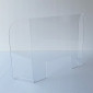 80cm High Wraparound (120°) Sneeze Guard / Counter-top Acrylic Shield / Safety Barrier