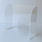 60cm High Wraparound (90°) Sneeze Guard / Counter-top Acrylic Shield / Safety Barrier
