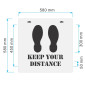 Keep Your Distance Stencil / Social Distancing Sign