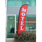 Motel Flag / Advertising Flag / Feather Sign Flag Red