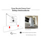 Edge Clamp Mounted Sneeze Guard / Clear Acrylic Hygiene Screen Barrier / Protective Shield - 70cm High