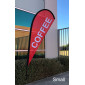 Pre-made Teardrop Flag Banners -  Advertising Flags- Stock Flags - Pre-printed Promotion Flags