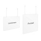 120x80cm Hanging Sneeze Guard Kit / Suspended Acrylic Divider / Hanging Safety Barrier