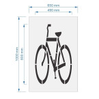 Bicycle Stencils For Marking Roadways and Bikeways