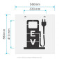 EV charge station stencil Electric Vehicle Charging Station Pump Stencil