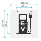 Electric Vehicle Charging Station Pump Stencil