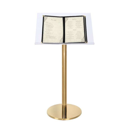 Freestanding Book or Menu Holder / Silver A3 Book Menu Stand