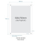 50X70cm Acrylic Sandwich Holders / Floating Acrylic Picture Frame / Perspex Sign Holder Wall Mount