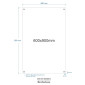 60X90cm Acrylic Sandwich Holders / Floating Acrylic Picture Frame / Perspex Sign Holder Wall Mount