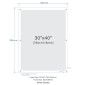 30"X40" Acrylic Sandwich Holders / Floating Acrylic Picture Frame / Perspex Sign Holder Wall Mount
