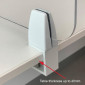 Edge Clamp Sneeze Guard / Clear Acrylic Hygiene Screen Barrier / Protective Shield - 80cm High