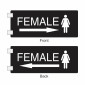 Acrylic female Door Sign with Vinyl Sticker Texts