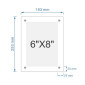 6"x8" Desk-top Acrylic Sign Frame