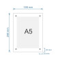 A5 Desk-top Acrylic Sign Frame