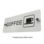 Acrylic Coffee Sign Wall Mounted