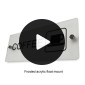Acrylic coffee Sign with Vinyl Sticker Texts, Flush Mount or float mount