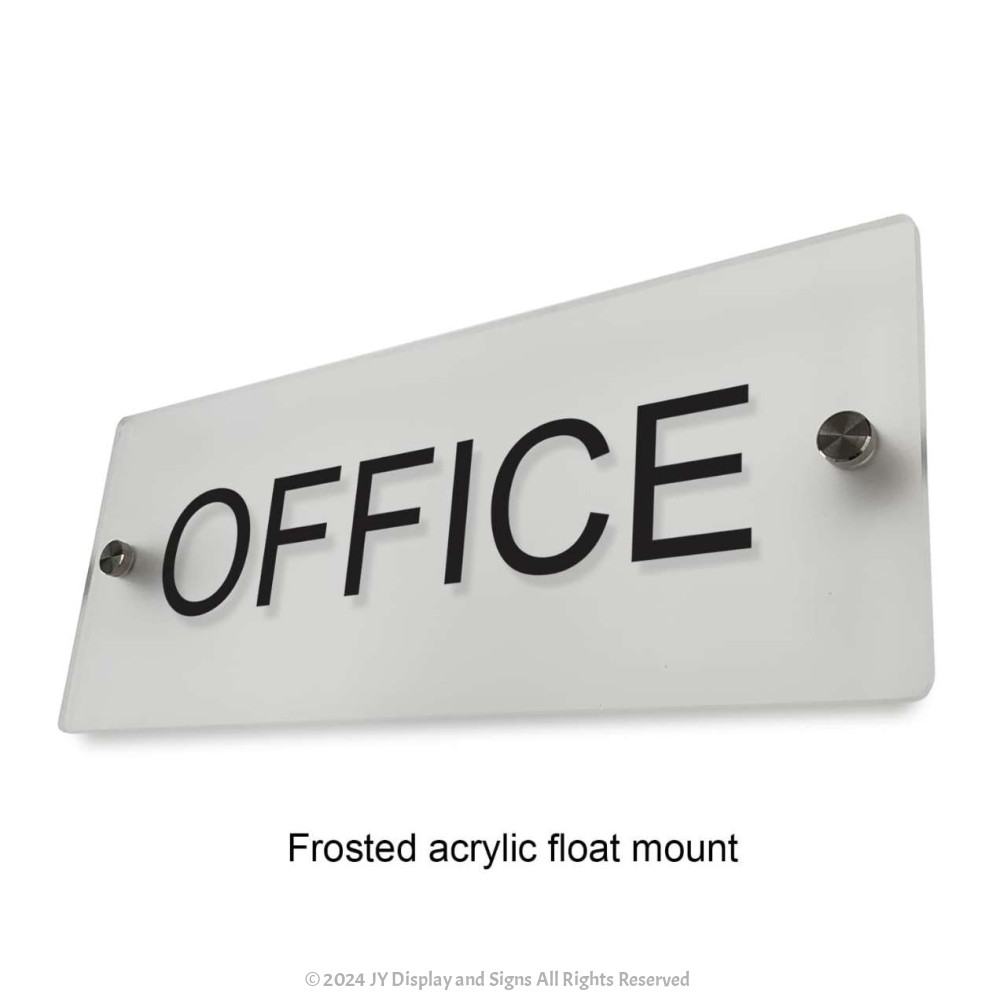 acrylic Office sign great for Toilets wall or door mount,