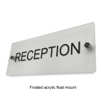 Acrylic Reception Sign Wall Mounted