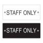 Acrylic Staff Only Sign with vinyl Sticker Texts, Flush Mount or float mount