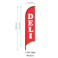 Deli flag  - Advertising Food Flags / Feather Flag - Pre-made Flag