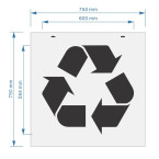 Recycle Stencil / Recycle Symbol Marking Stencil