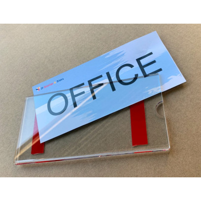 Clear Acrylic Sign Pocket for door sign wall sign