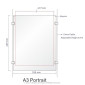 Cable Display Kit -  A3 Portrait Four Pocket