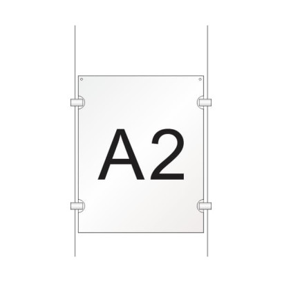 Cable Display Kit -  A2 Portrait One Pocket