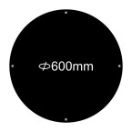Ø60cm Black/White Acrylic Menu Board