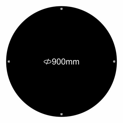 Ø90cm Black White Acrylic Menu Board