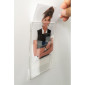 Acrylic Sign Board -6 A4 Sign Holder with 3 A4 Brochure Holder