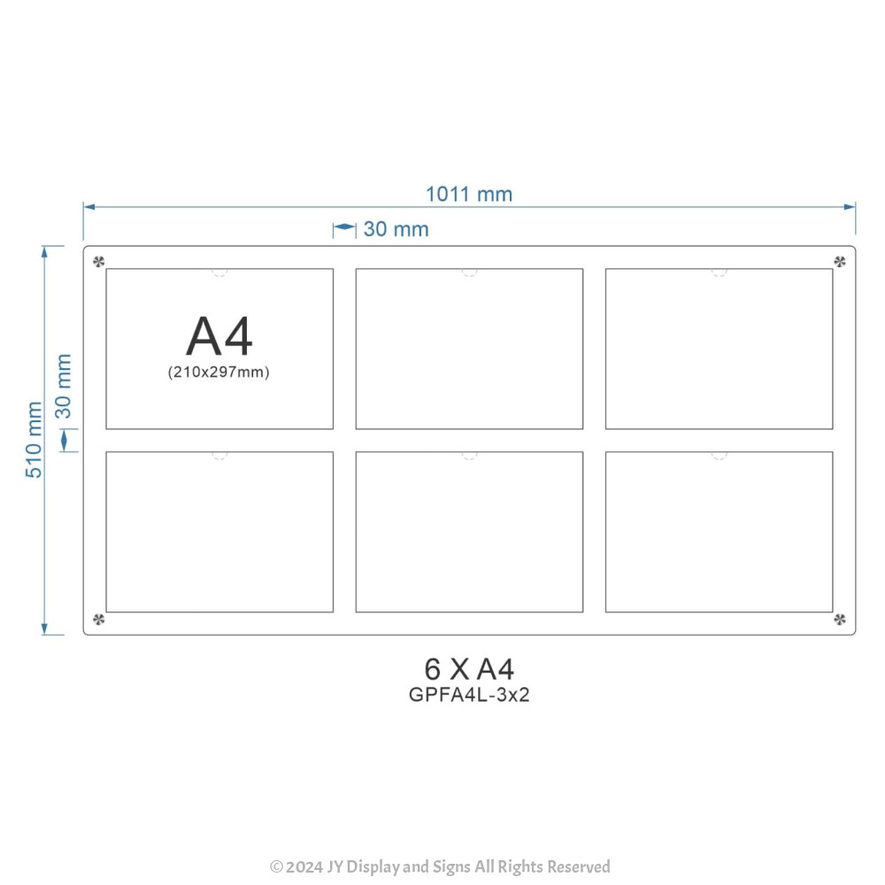 A4 Acrylic Sign Board Notice Poster Information Bulletin Board