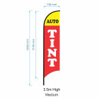 Auto Tint Flag  -  Car Vehicle Tint Services Advertising Flags - Ready to ship!