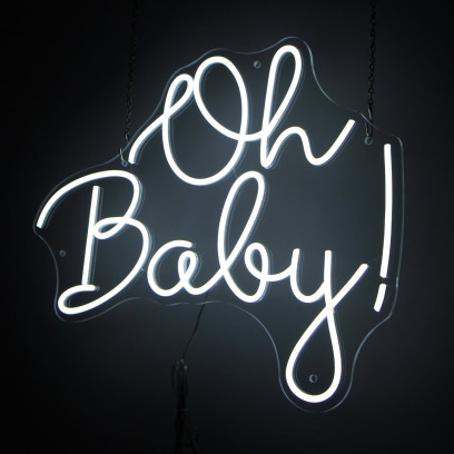 Pre-made Oh Baby LED Neon Sign