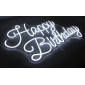 Pre-made happy birthday LED Neon Sign