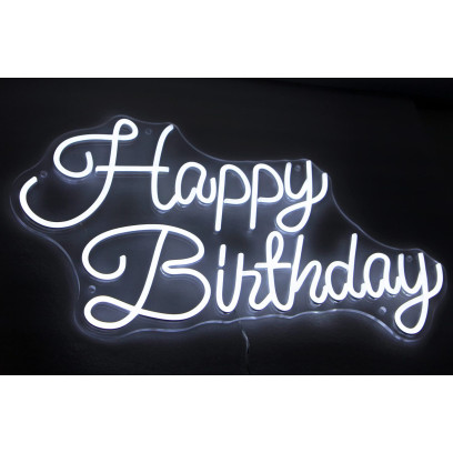 Pre-made happy birthday LED Neon Sign