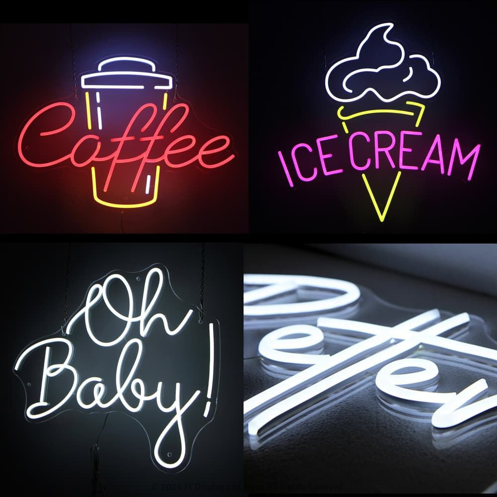 Custom made LED Neon Signs, made in our sign shop in Melbourne