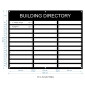 Directory Sign / Building Index Way-finding Sign - 3 Column 120cm Wide
