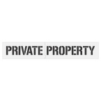 Private Property Stencil- Spray Paint Marking Stencil